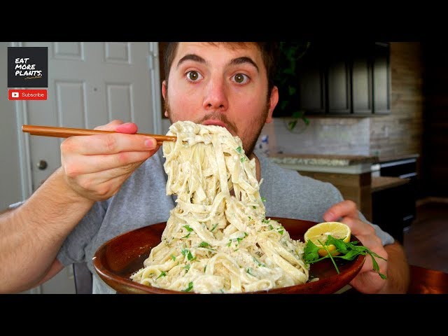 how to cook plant-based FETTUCCINE ALFREDO.🔥🔥🔥