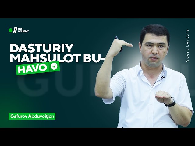 Dasturiy mahsulot bu - Havo! | Gafurov Abduvoitjon