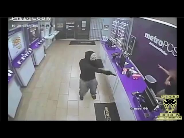 Masked Armed Robber Terrorizes Clerks | Active Self Protection