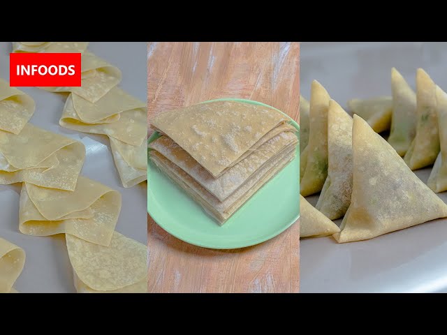 Samosa Pockets Recipe | How to Make Samosa Pockets Pastry | Samosa Recipe (Part 1) | Infoods
