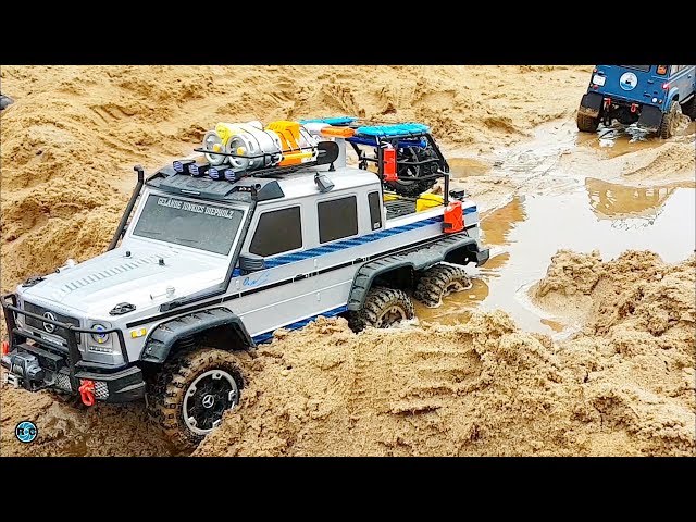 RC CRAWLER 6x6 RESCUE and BOAT KIDNAPPING