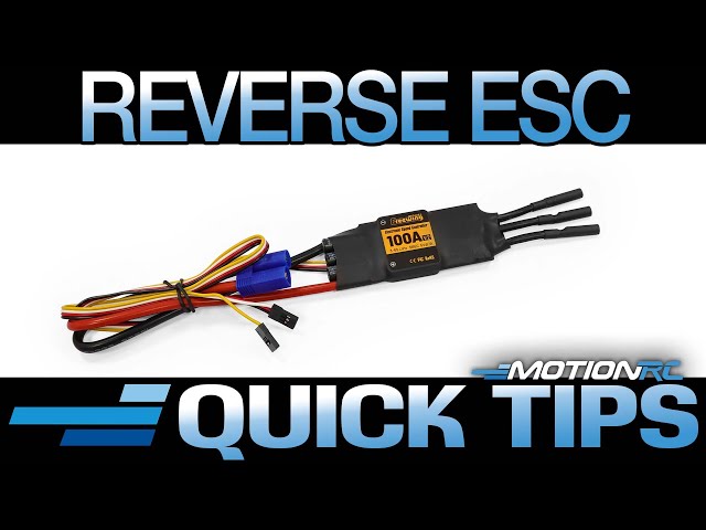 Connecting A Reversing ESC  | Quick Tips | Motion RC