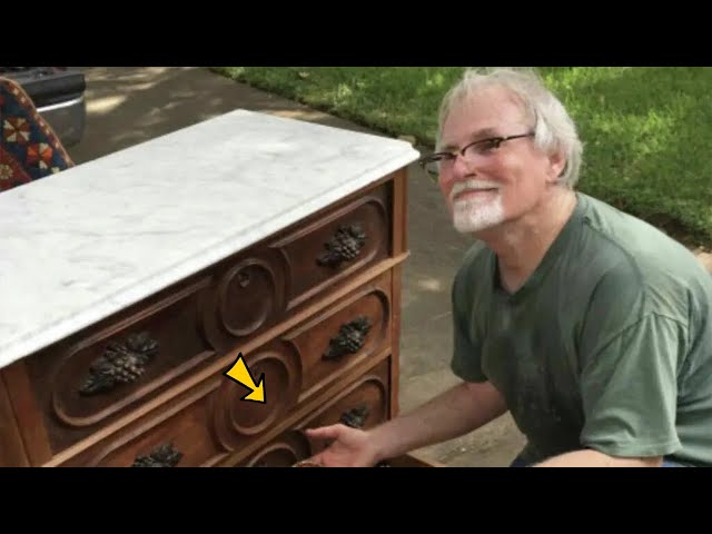 Man Buys Cabinet at Thrift Store and Is Amazed When He Opens Drawer at Home