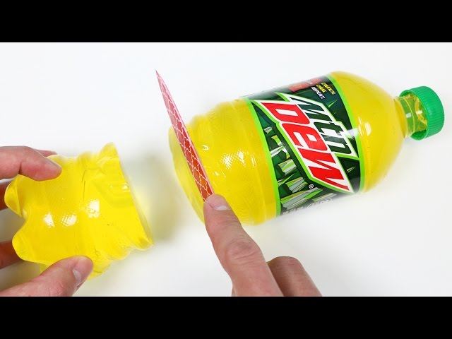 How to Make a Mountain Dew Gummy Soda Bottle Shape!