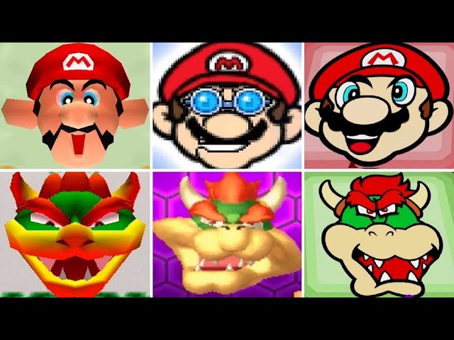 Mario Party Series - All Mario & Bowser Face Minigames