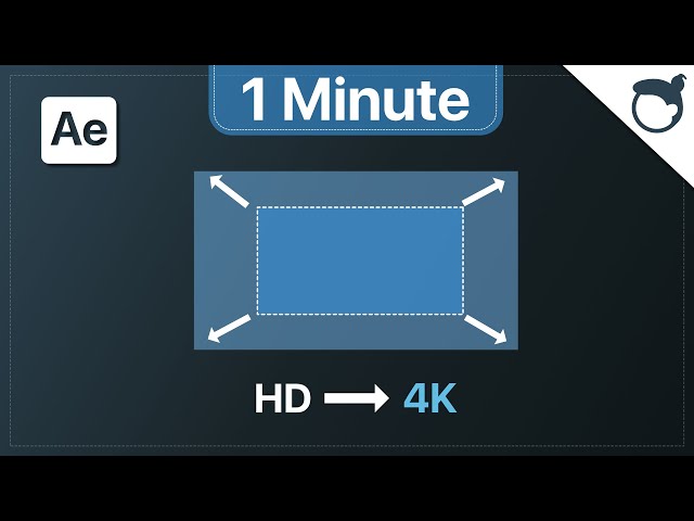 After Effects: Video vergrößern [1 Minute]