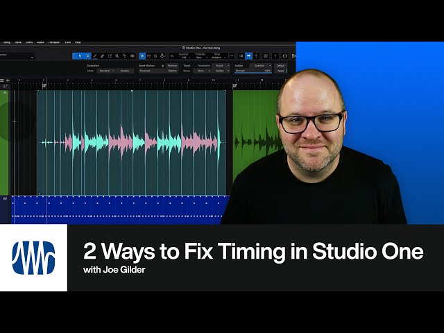 2 Ways to Fix Audio Timing Issues in Studio One | PreSonus