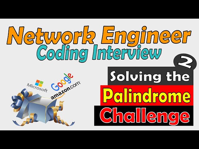 Interview Question - Palindrome string Solution #2