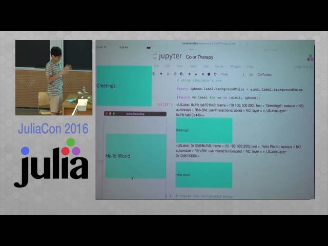Swifter.jl: Scripting, REPL for iOS App Development | WooKyoung Noh | JuliaCon 2016