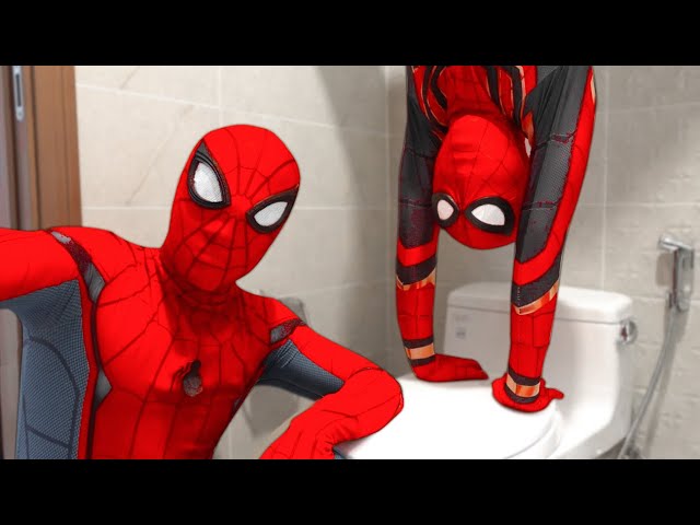 Jumping In The Toilet | 60-Minute Spiderman compilation