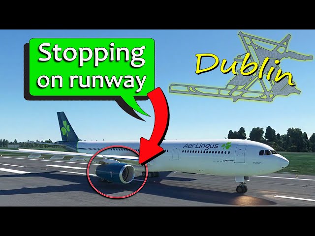 Aer Lingus has ENGINE PROBLEMS DURING TAKEOFF at Dublin