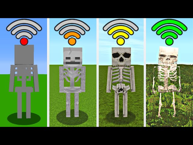 skeleton with different Wi-Fi