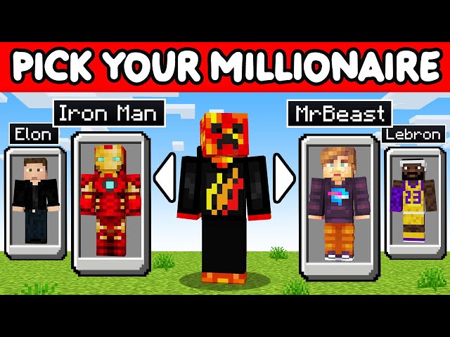 Minecraft But You Can Choose Your MILLIONAIRE