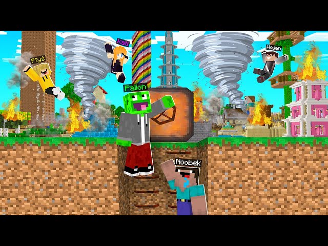 BUNKIER WOJANOWIC vs TORNADO w Minecraft! 😱💀
