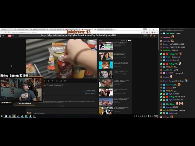 Summit1G reaction to Try Not To Laugh Challenge  + chat