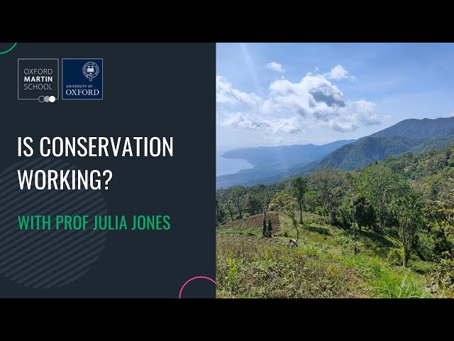 'Is conservation working?' with Prof Julia Jones