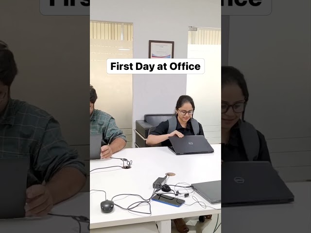 First Day VS 1 Month Office