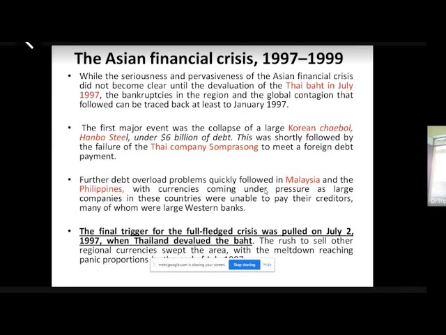 International Financial System Part 5: Cooperative Intervention (1985) and Asian Financial Crisis