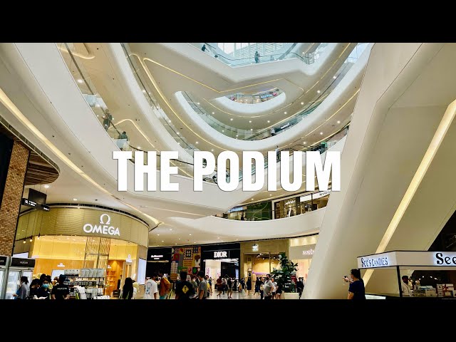 [4K] THE PODIUM Mall 2022 Walking tour | The most beautiful shopping mall in the Philippines!