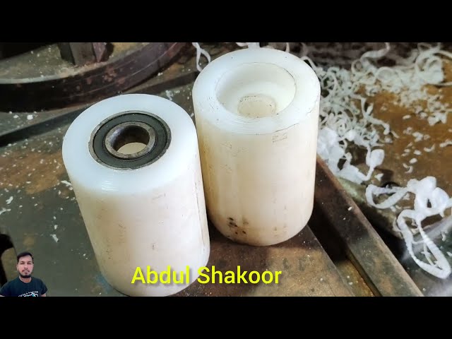 how to make teflon roller for sliding gate | sliding gate roller | rolling gate   | abdul shakoor