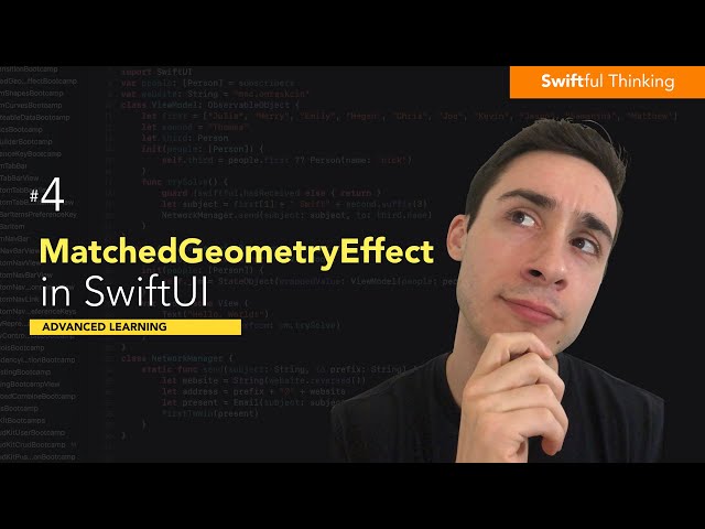 How to use MatchedGeometryEffect in SwiftUI | Advanced Learning #4