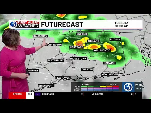 FORECAST: Meteorologist Jill Gilardi has your Monday afternoon forecast
