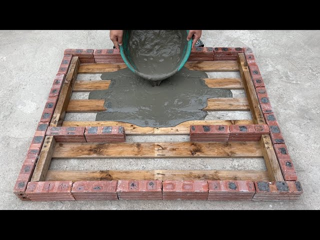 Wooden pallet coffee table / Amazing craft ideas from cement and wooden pallets