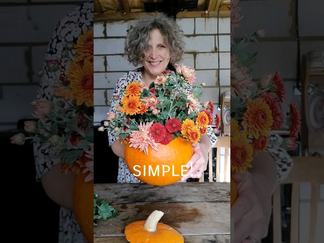 How to Make Pumpkin Vase #HalloweenDecorations