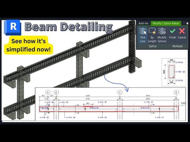 Revit structure Beam detailing || See the best time saving tool in use.