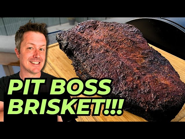Smoked BEEF BRISKET on a PIT BOSS!! | Pellet Grill Beef Brisket