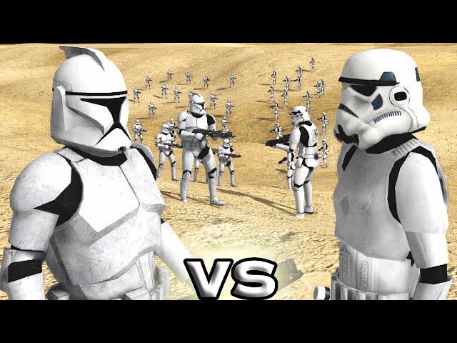 Galactic Republic vs Galactic Empire - Who is Stronger? - Men of War: Star Wars Mod