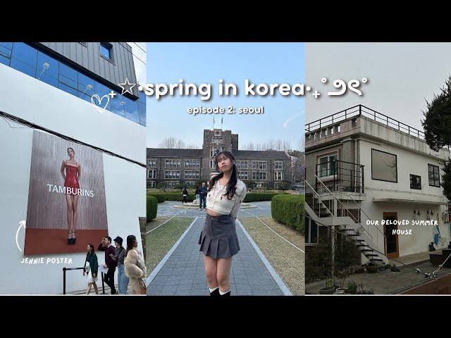 spring in korea 2024 ₊✩‧ 6 days in seoul! true beauty filming spots, trip to suwon, noraebang ✈️🇰🇷