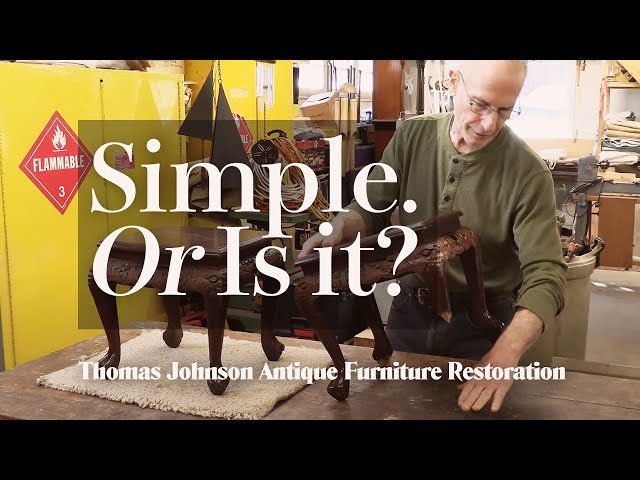 When The DOG Chews The Furniture - Thomas Johnson Antique Furniture Restoration
