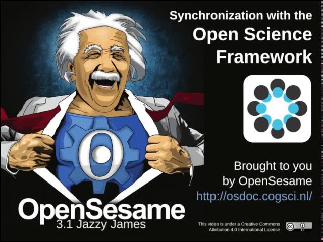 Open Science Framework integration in OpenSesame 3.1