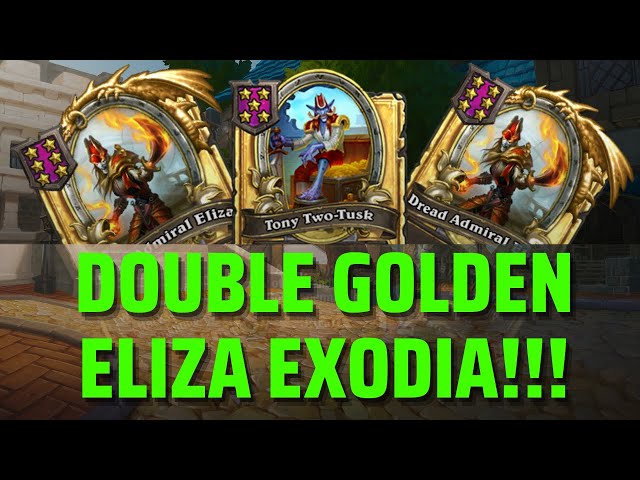 Double Golden Eliza Exodia!!! | Hearthstone Battlegrounds Gameplay | Patch 21.3 | bofur_hs