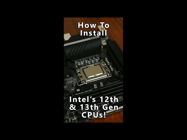 How to install an Intel 12th & 13th Generation CPU! #Shorts