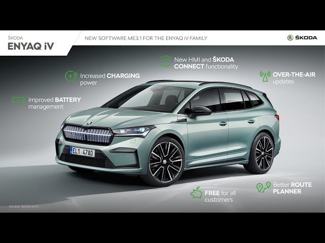 Skoda Enyaq ME3.1 Software Review. The new updated version of the Enyaq Software