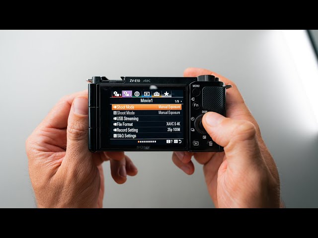 My Sony ZV-E10 Video Settings