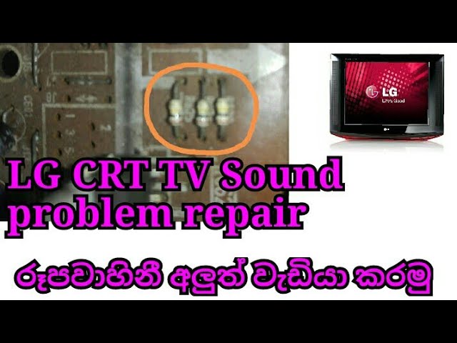 LG crt tv Sound problam TDA2006Amp crt tv repair Tv repair sinhala sinhala Electronic class