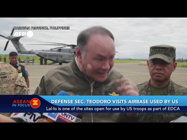 Philippines defense secretary Teodoro visits airbase used by US