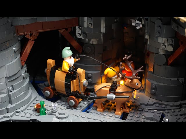 Motorized LEGO Seven Dwarfs Mine Added to  Snow White Cottage Set 43242