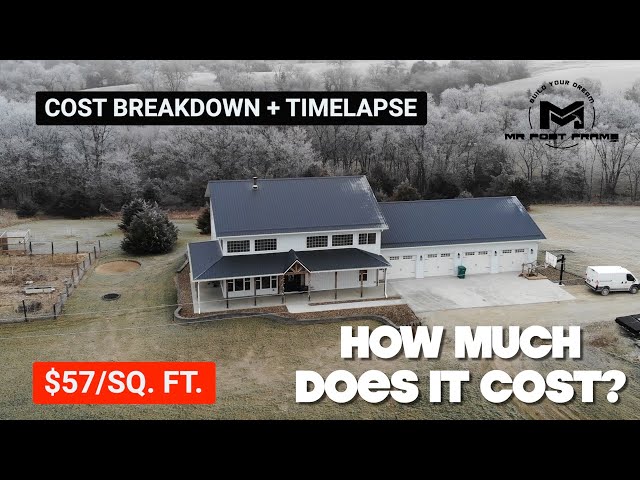 6300sf Barndominium for $57/sf | Cost Breakdown + Timelapse | Mad County Build