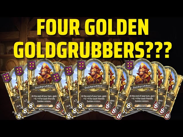 FOUR Golden Goldgrubbers??? | Hearthstone Battlegrounds Gameplay | Patch 21.3 | bofur_hs