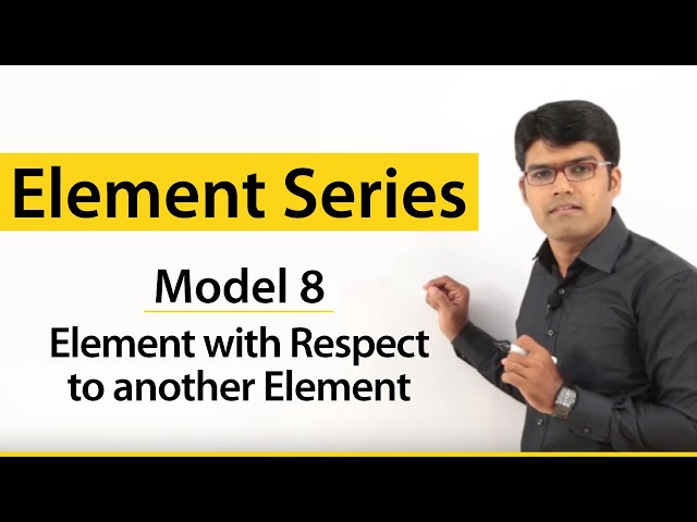 Element Series | Model 8- Element With Respect to Another Element | Reasoning Ability | TalentSprint