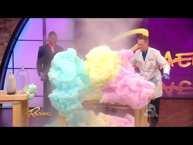 Exploding Foam Science on Rachael Ray with Jeff Vinokur & Nick Cannon