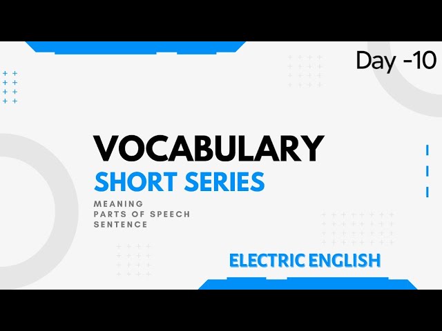 Vocabulary Short Series || Day-10 || VSS By Peeyush Jindal || Previous Year & The Hindu Daily Vocab