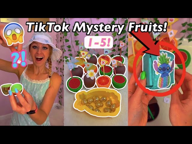 [ASMR] OPENING TIKTOK MYSTERY FRUITS!!😱🍉✨ (Fruits 1-5!🫢) TikTok Compilation | Rhia Official♡