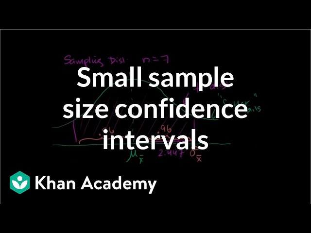 Small sample size confidence intervals | Probability and Statistics | Khan Academy