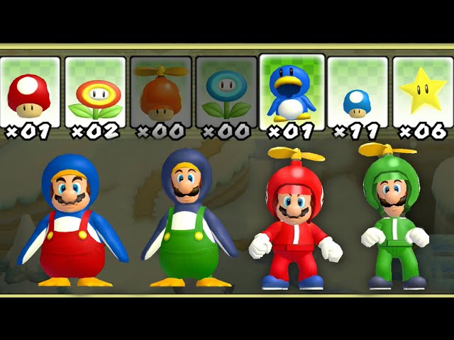 New Super Mario Bros. Wii – 2 Player World 3 Walkthrough Co-Op