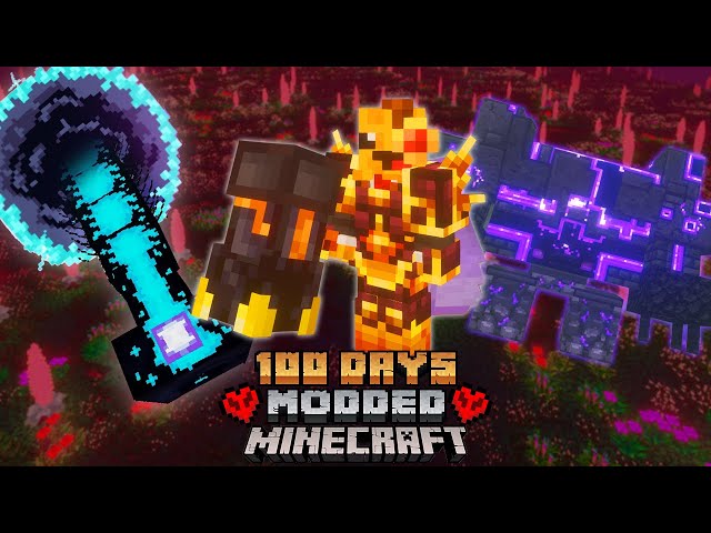 I Survived 100 Days in Hardcore Better Minecraft Plus... Here's What Happened